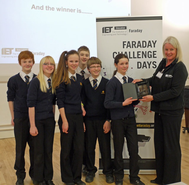 The winning students were (from left to right): Thomas Goring, Luke Parker, Olivia Sharpley, Sophie Hawkes, Yvonne Pearce and Edward Barrow The winning students were (from left to right): Thomas Goring, Luke Parker, Olivia Sharpley, Sophie Hawkes, Yvonne Pearce and Edward Barrow