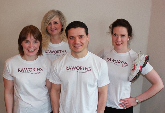Raworths runners: Fionula Scanlan, Ruth Thompson, Ervin Shakaj and Kate Maybury