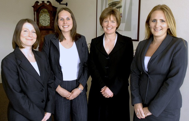 Family Law team at Raworths: Carmelita Ardren, Sarah Minors, managing partner Zoe Robinson and Joanna Broadhead