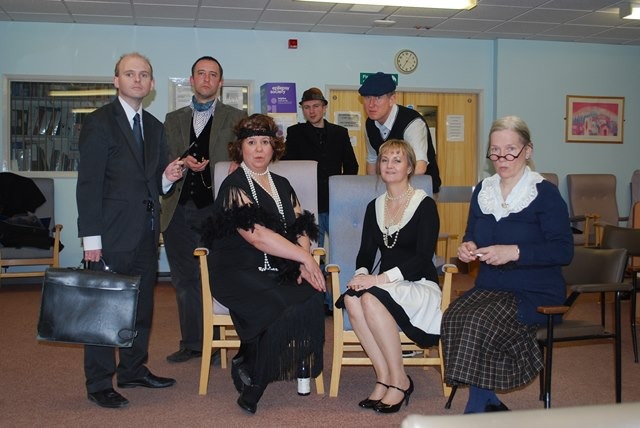 Members of the cast in costume during some of the final rehearsals Members of the cast in costume during some of the final rehearsals