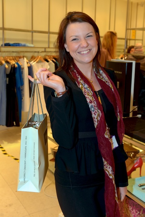 Rebecca Wood in a shopping pose Rebecca Wood in a shopping pose