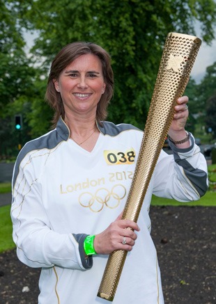 Acorn founder Louise Hanen who ran with the Olympic Torch in 2012 Acorn founder Louise Hanen who ran with the Olympic Torch in 2012
