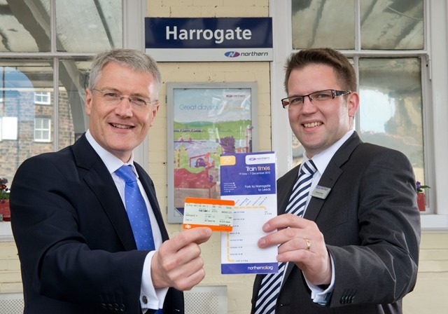 Andrew Jones MP and Richard Allan, Area Director for Northern Rail
