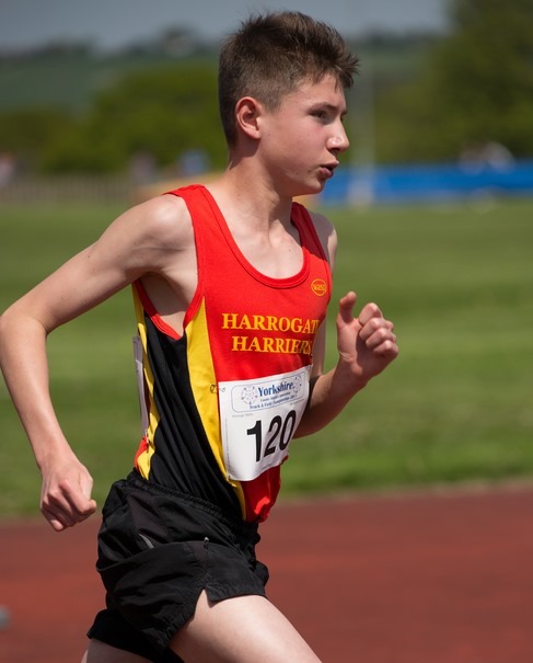 George Mills of Harrogate Harriers Juniors