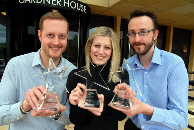 L-R Jack Hartley, Rachel Williams and Rob Goodwin