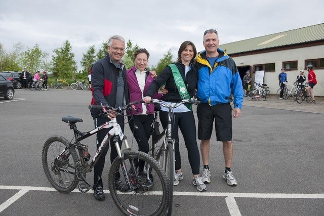 Cameron Fraser, Katie Overend, Acorn Chairman Louise Hanen and Richard Anderson