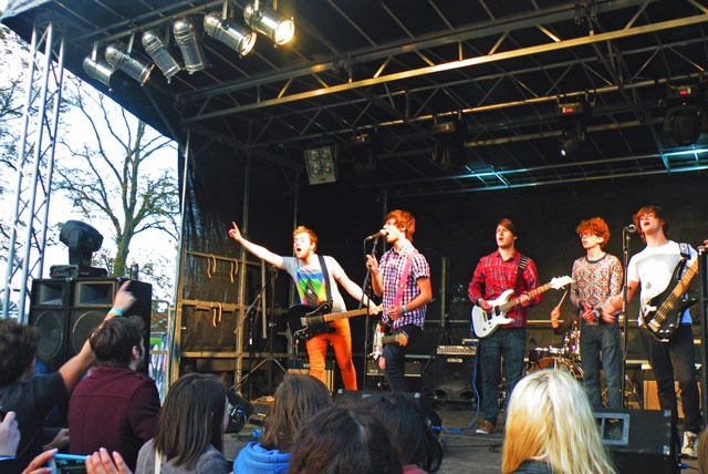 The band “Your Illuminations” playing on the main stage at RipShock 2012