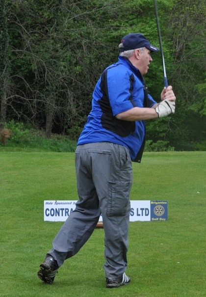 John Proud of Northallerton Rotary Club tees off