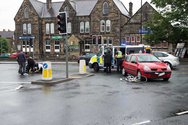 Scene of the incident on Skipton road Scene of the incident on Skipton road