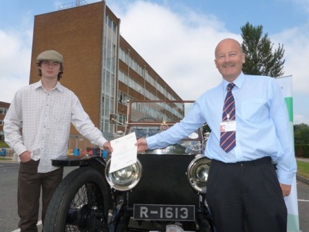Oliver Wright and Tutor Darren Watson Oliver Wright and Tutor Darren Watson