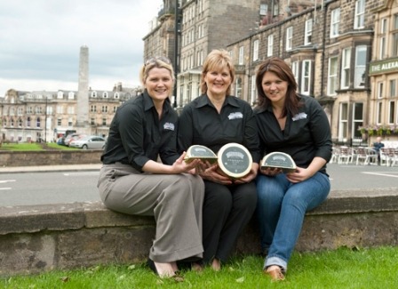 L-R The big cheeses at Shepherds Purse - Katie Matten, director; Judy Bell, Chairman and Caroline Bell, director