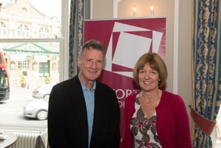 Michael Palin with Raworths' managing partner, Zoe Robinson