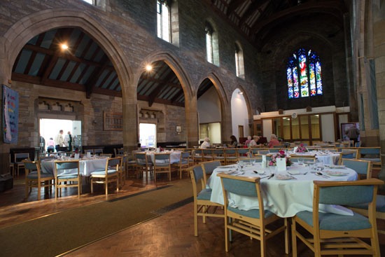 St Andrew's getting ready to host lunch using their new catering facilities