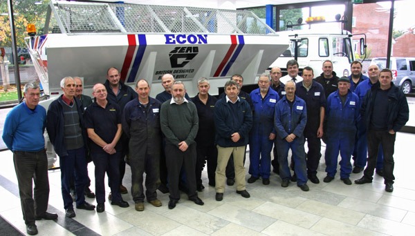 The 21 long-serving employees at Econ Engineering The 21 long-serving employees at Econ Engineering