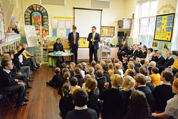 Back left- Matt Shillito (Headteacher) Rt Hon. Lord Hill of Oareford, Leader of the House of Lords, Nigel Adams, MP for Selby and Ainsty. Front- School Ambassadors and Vice-Chair of the Community Committee Back left- Matt Shillito (Headteacher) Rt Hon. Lord Hill of Oareford, Leader of the House of Lords, Nigel Adams, MP for Selby and Ainsty. Front- School Ambassadors and Vice-Chair of the Community Committee