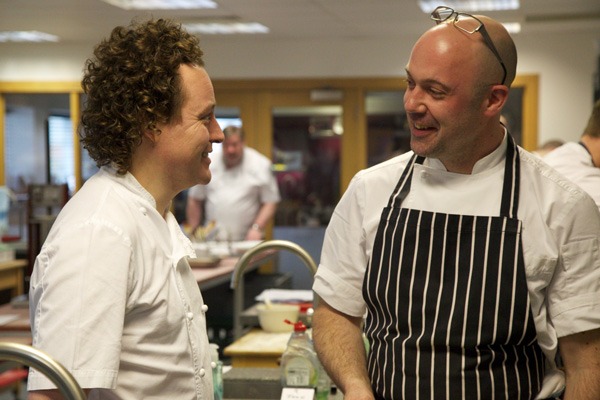 Tom Kitchin and winner Tom Van-Zeller