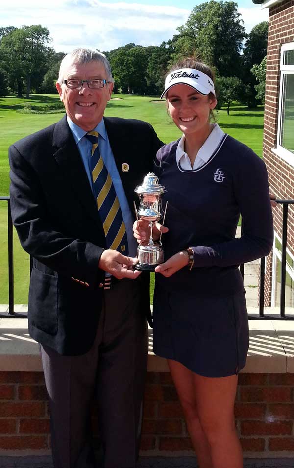 Alice Boothroyd, a graduate of Rudding Park’s Golf Scholarship