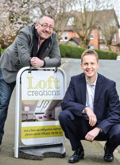 K&B Harrogate’s managing director Darren White and Loft Creations managing director James Roach K&B Harrogate’s managing director Darren White and Loft Creations managing director James Roach
