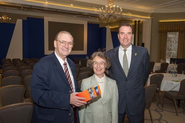 Bryan and Beryl Dunsby from Chamber of Commerce with Peter Banks, Managing Director at Rudding Park