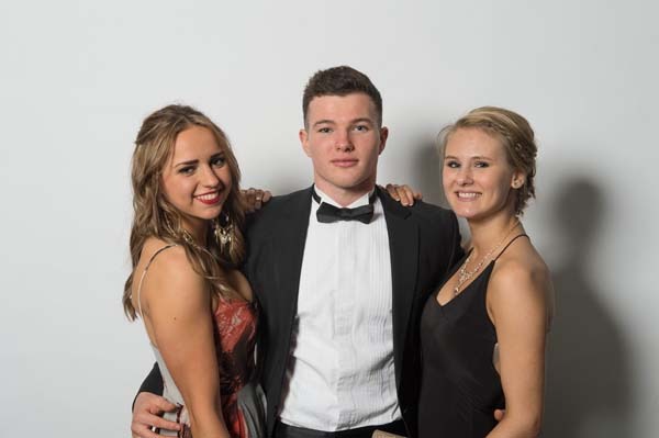 058Harrogate High leavers Sofia Hanson, Fraser Goulding, Elissa Wheat