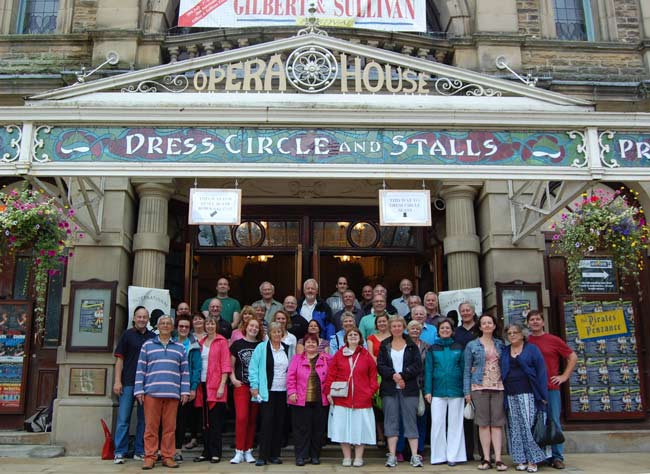 Buxton: Members of Harrogate G&S at the International Festival