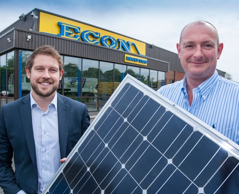 Andrew Hudson of G&H Sustainability with Colin Trewhitt of Ripon-based ECON Engineering
