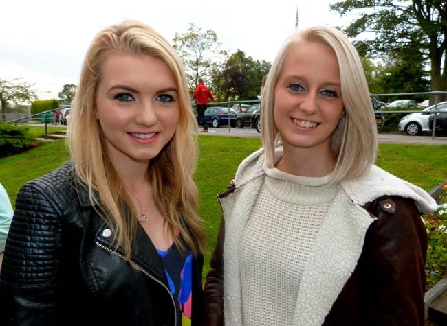 Sophie Mazza and Caitlin Hollowed will both be going on to college after getting the grades they needed