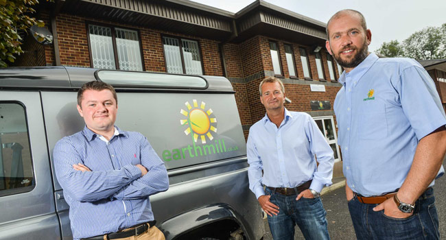 Andrew Mill, finance director; Mark Woodward, commercial director; Steve Milner, managing director