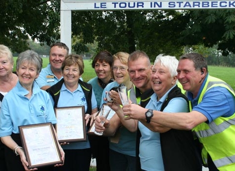 Starbeck-in-Bloom-members-together-with-Harrogate-Borough-Council-street-cleaners-celebrate-Starbeck's-Yorkshire-in-Bloom-success