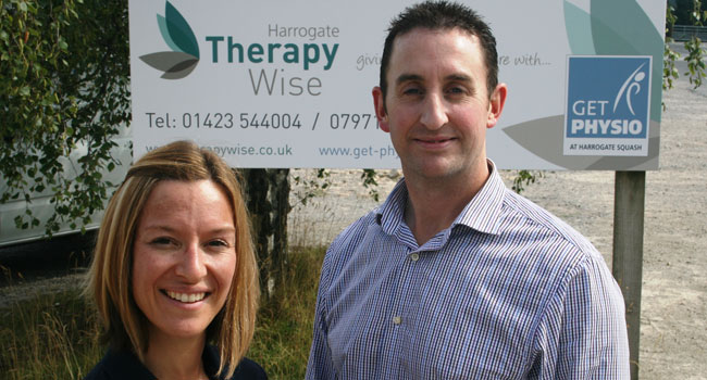 owners Annelize Ferreira (physiotherapist) and John Drummond (podiatrist)