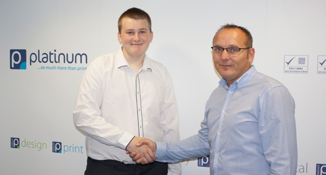 Platinum apprentice, Macauley Morphet and managing director, Mark Plummer