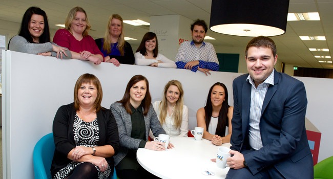 (Back L-R) Michelle Dearlove, Gill Dalby, Sam Darwen, Katy Pickersgill, Mark Smith. (Front L-R) Andrea Johnson, Lindsey Smith, Louise Carr, Rebecca Warhurst, Rob Taylor