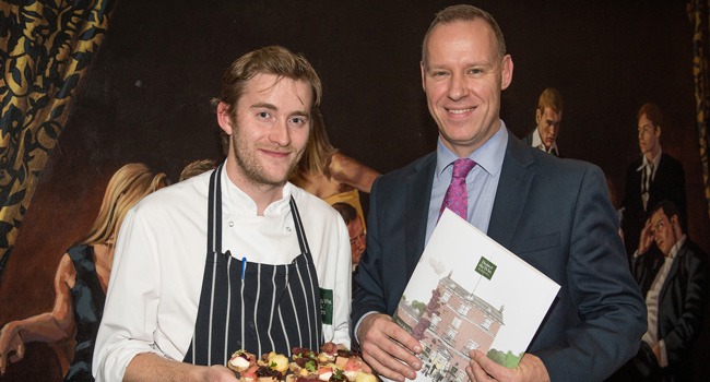 Head chef Oliver Adams with general manager Brian Van Oosten