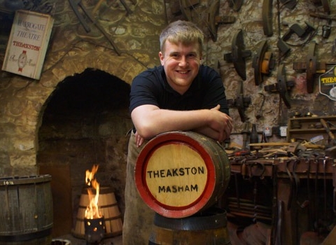 Good With Wood! Ashley Thompson, 19, has taken up a four-year apprenticeship with Masham brewers, T&R Theakston LTD