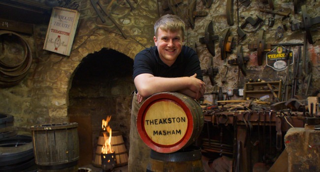 Good With Wood! Ashley Thompson, 19, has taken up a four-year apprenticeship with Masham brewers, T&R Theakston LTD