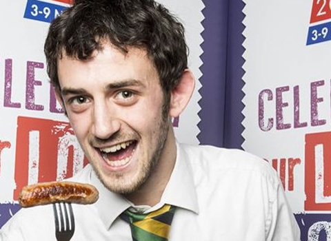 Sam Hurren celebrates a win for Fodder