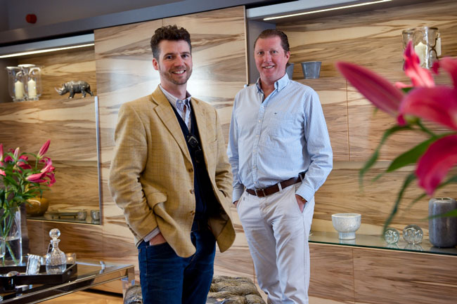 Andrew Freestone (left), director of Grafton Freestone with Richard Grafton, managing director of Richard Grafton Interiors