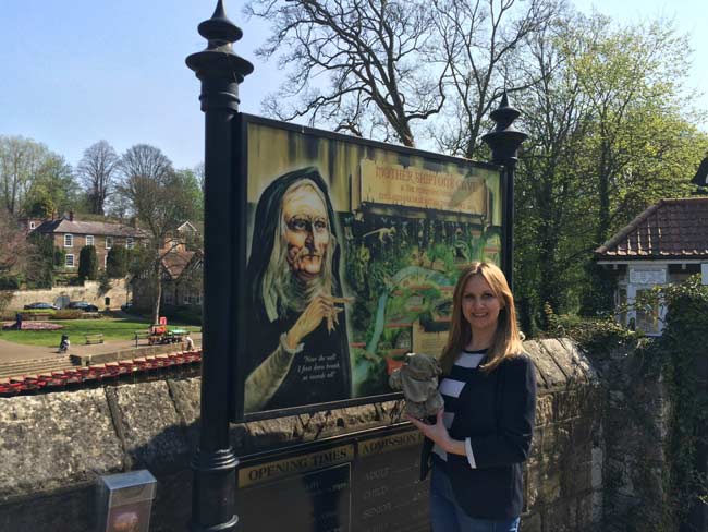 Fiona Martin, owner of Mother Shipton’s Cave was thrilled to have Warwick and his family to visit the park