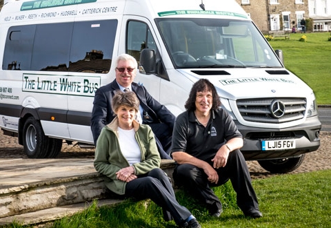 Volunteer drivers from the Little White Bus service in the Upper Dales