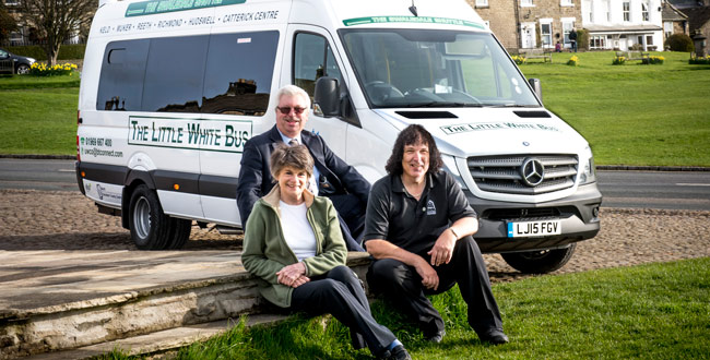 Volunteer drivers from the Little White Bus service in the Upper Dales