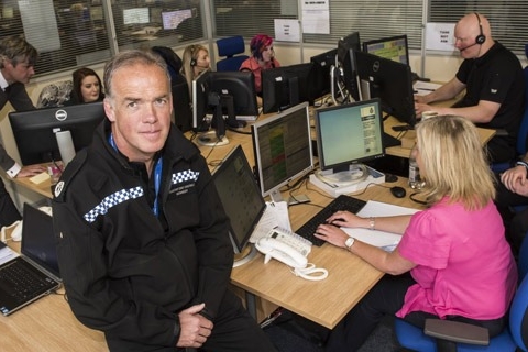 ACC Paul Kennedy in the ANPR Hub