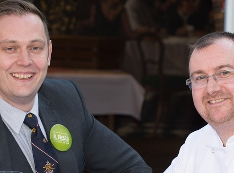 Hotel du Vin manager Steven Hodgkinson and head chef David Hitditch