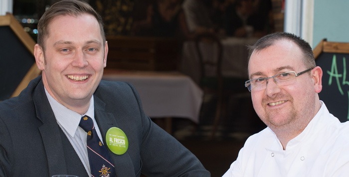 Hotel du Vin manager Steven Hodgkinson and head chef David Hitditch