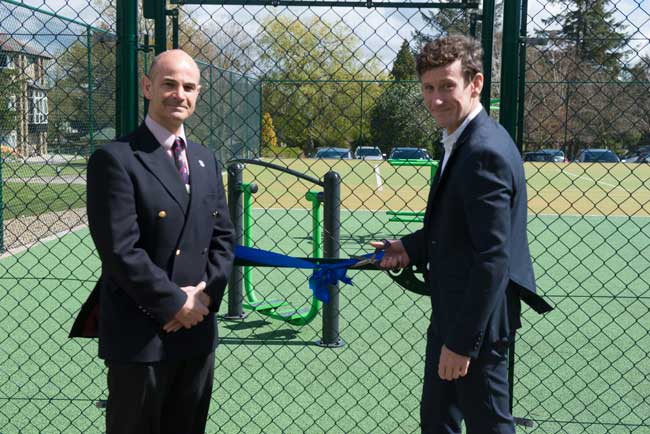 Patrick Cairns, Chief Executive of the Centre (left) with Matt Stephens, former serving officer and professional road racing cyclist