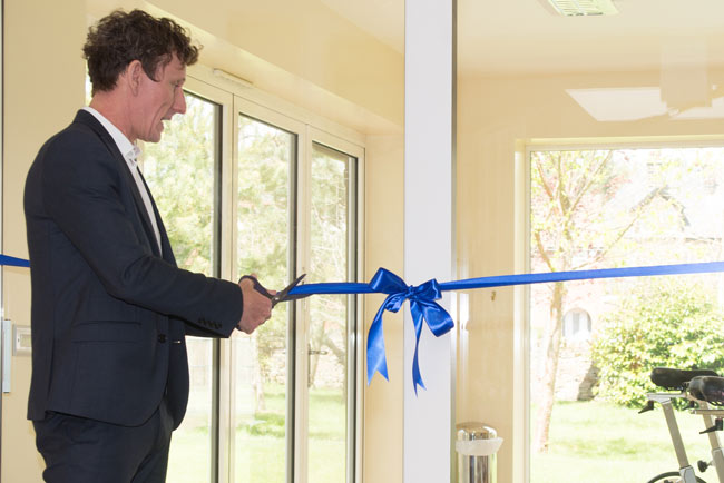 Matt Stephens opens the new cycling studio