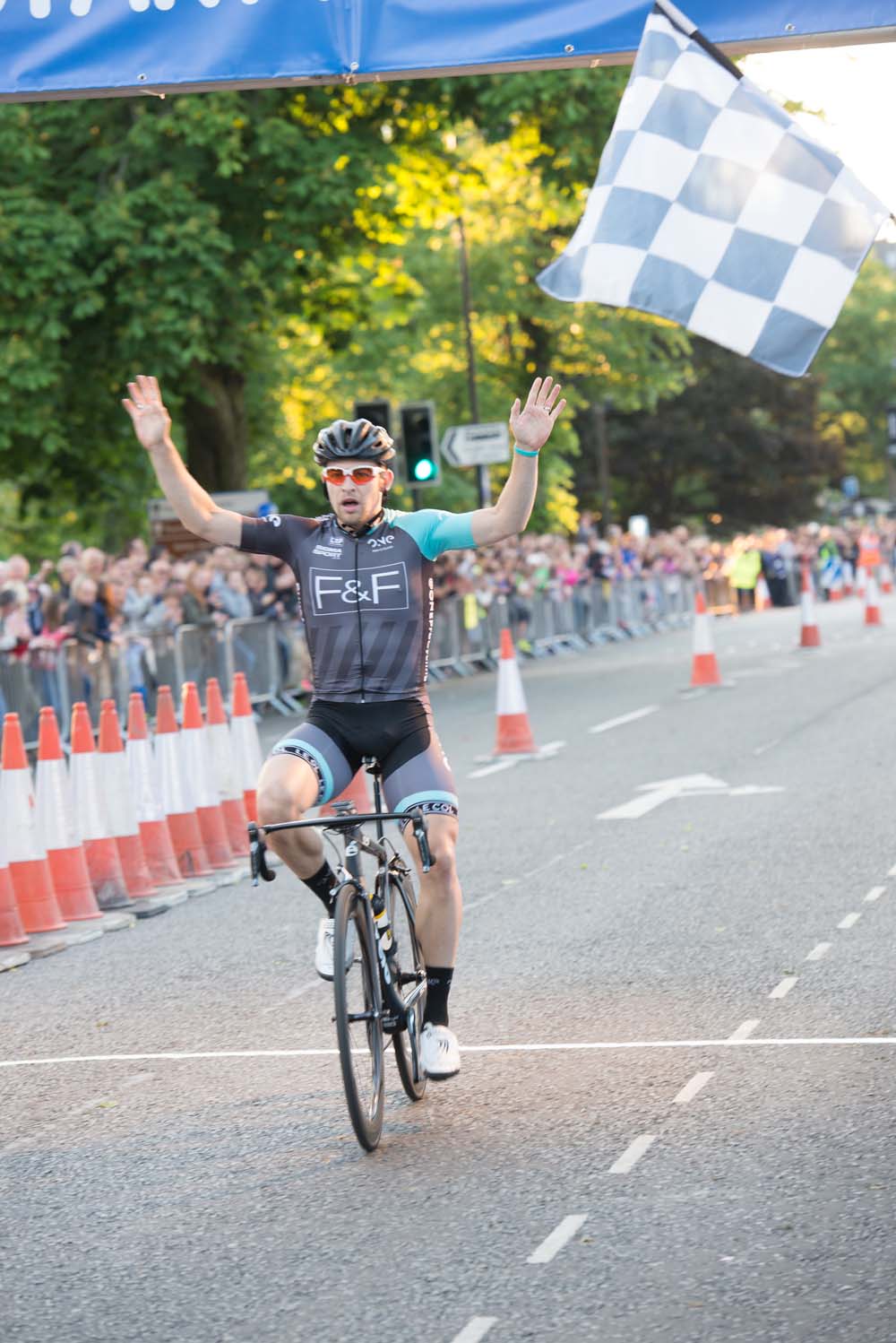 Chris Opie from One Pro Cycling clinched victory in the Elite Race
