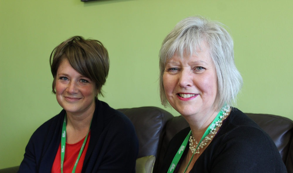 rom left, Nicky Burdett, community Macmillan clinical nurse specialist in palliative care, and Kate Hodge, community Macmillan clinical nurse specialist in palliative care.