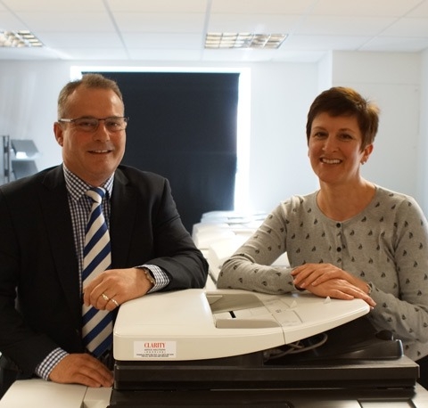 We’ll Copy That! Consumer Credit Compliance’s Wendy Bentall and Bernard Henry from Clarity Office Solutions (Pennine) Ltd