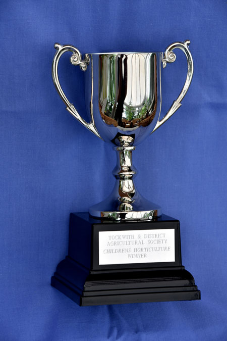 The new horticultural trophy which young gardeners will be competing for at this year’s Tockwith Show