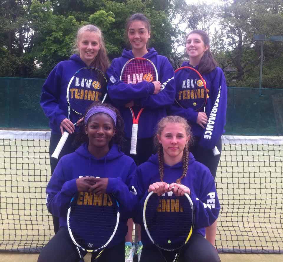 Top left to right - Chloe Chawner, Sofie Woon and Lydia Burrows Bottom - Serena Nash and Victoria Lapthorne